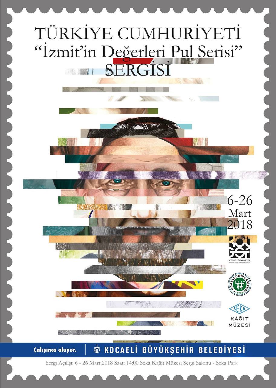 Türkiye Cumhuriyeti “İzmit’in Değerleri Pul Serisi” Sergisi, KOÜ Güzel Sanatlar Fakültesi.